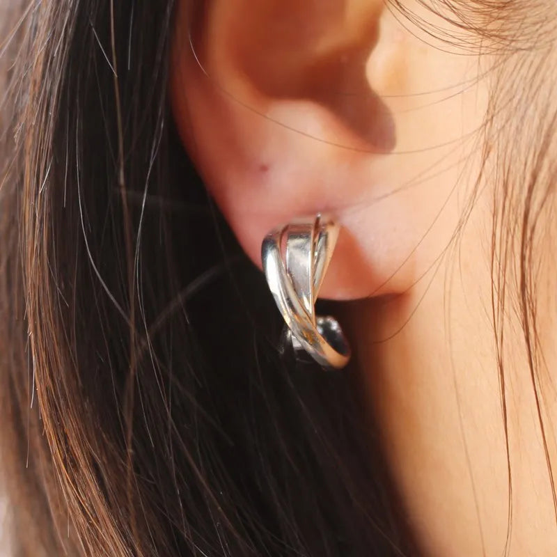 マルチレイヤーフープピアス
