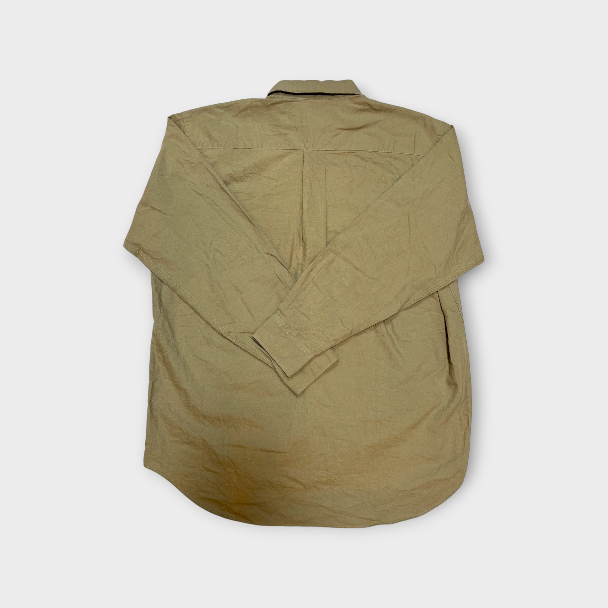 00s NAUTICA Cotton BD Shirt Beige Men's L