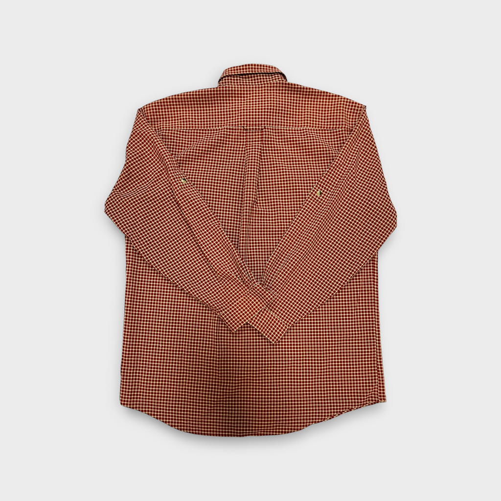 90s L.L.Bean Check Work Shirt Red Men's XL
