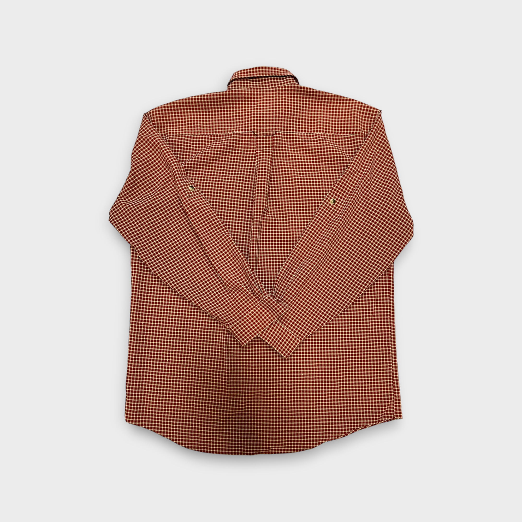 90s L.L.Bean Check Work Shirt Red Men's XL