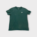 NIKE Small Swoosh Logo Tee Dark Green Men's L