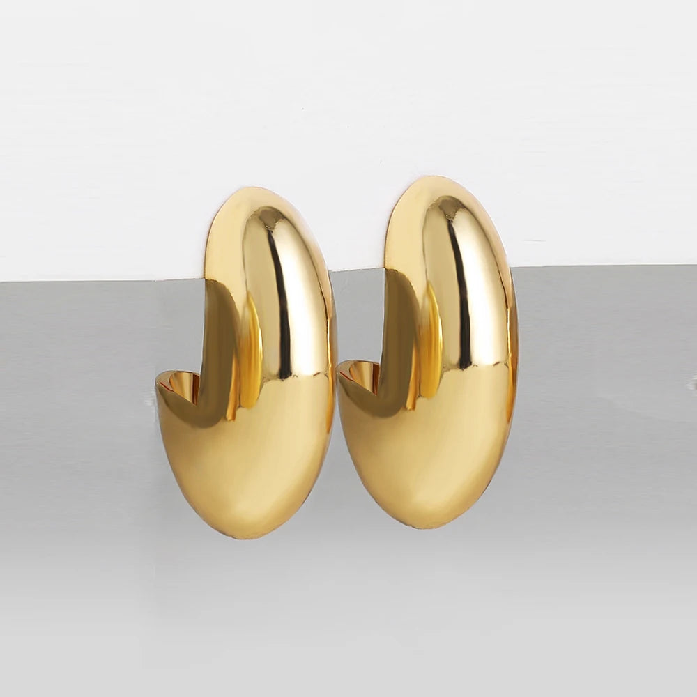 ミニマルフープピアス　GD